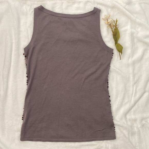 Eileen Fisher Sequin Tank in Purple - Picture 4 of 6